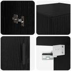 Armario de pared Roble Negro 34,5 x 34 x 90 cm