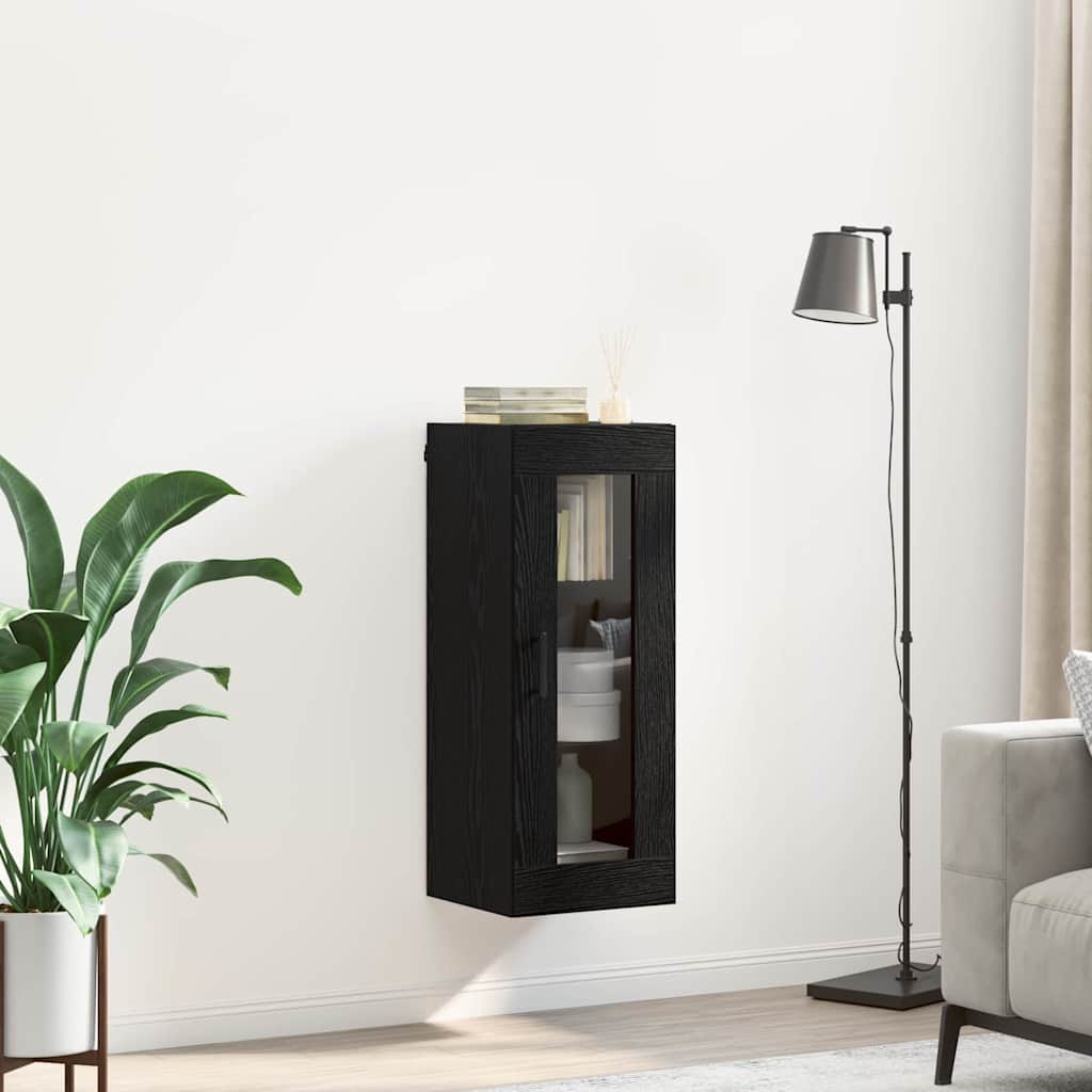 Armario de pared Roble Negro 34,5 x 34 x 90 cm