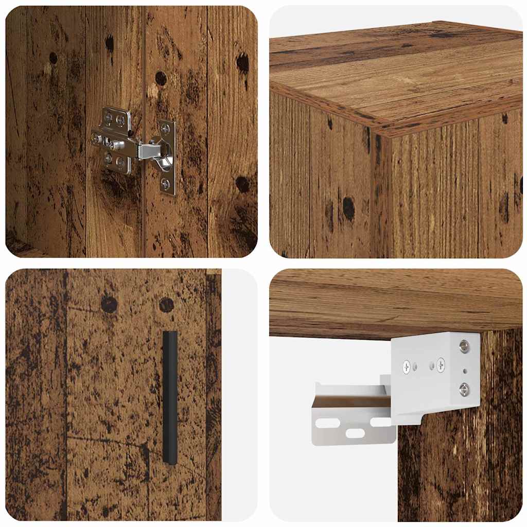 Armario de pared Madera Vieja 34,5 x 34 x 90 cm