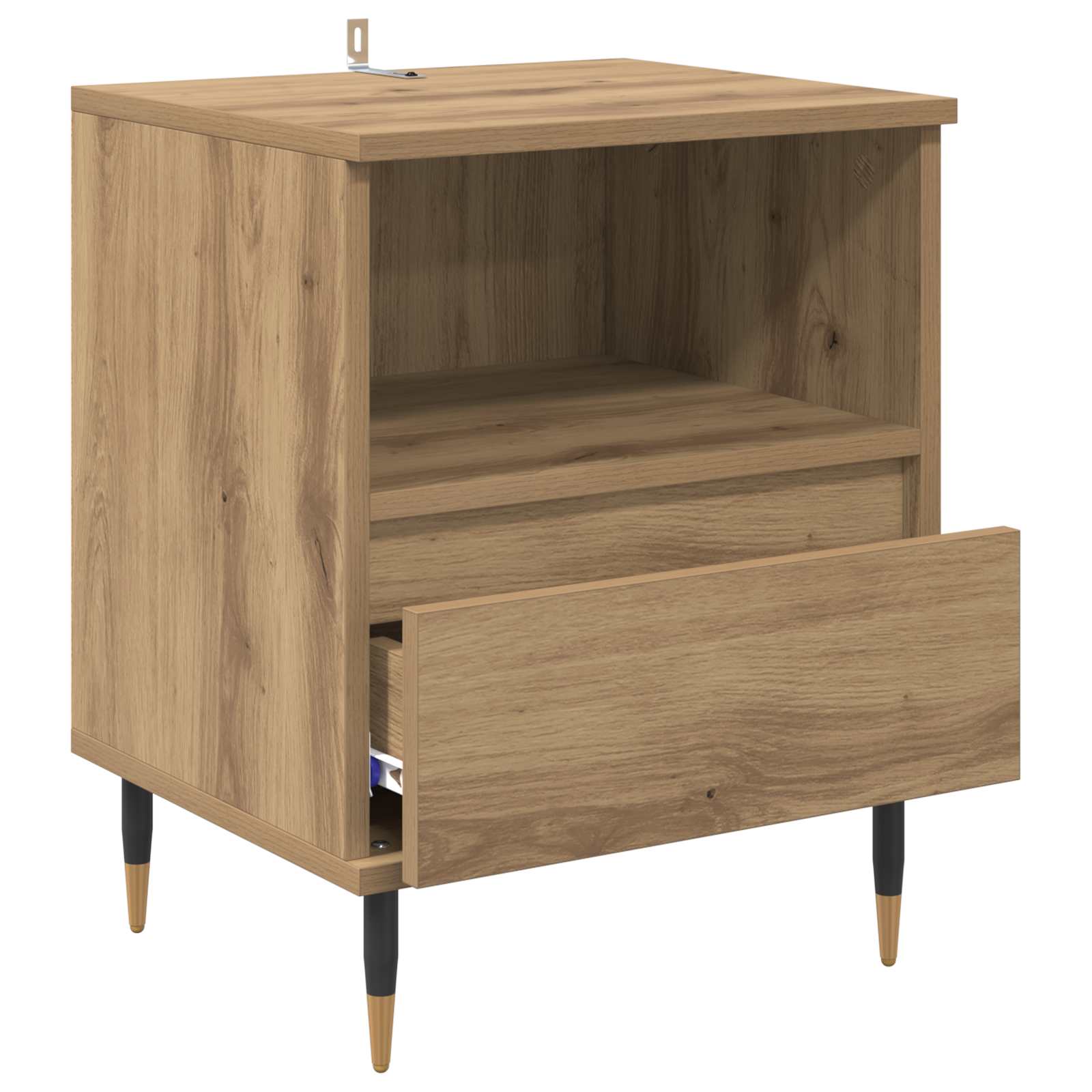 Armario de Noche 2 pcs Roble artesanal 40 x 35 x 50 cm