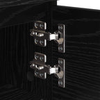 Armario de Noche con cajón 2 pcs Roble Negro 40 x 35 x 50 cm