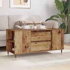 Mesa de Café con cajón Madera envejecida 102 x 44,5 x 50 cm