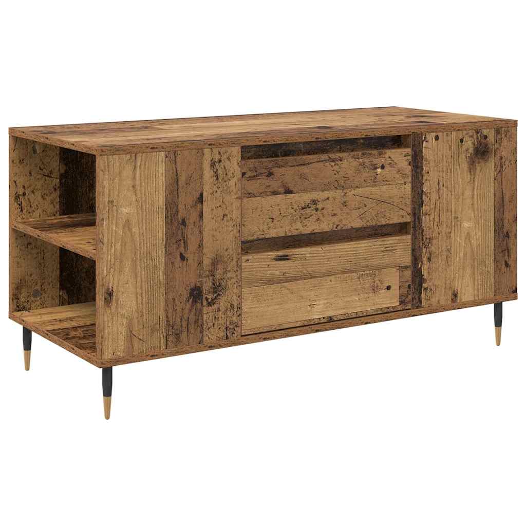 Mesa de Café con cajón Madera envejecida 102 x 44,5 x 50 cm