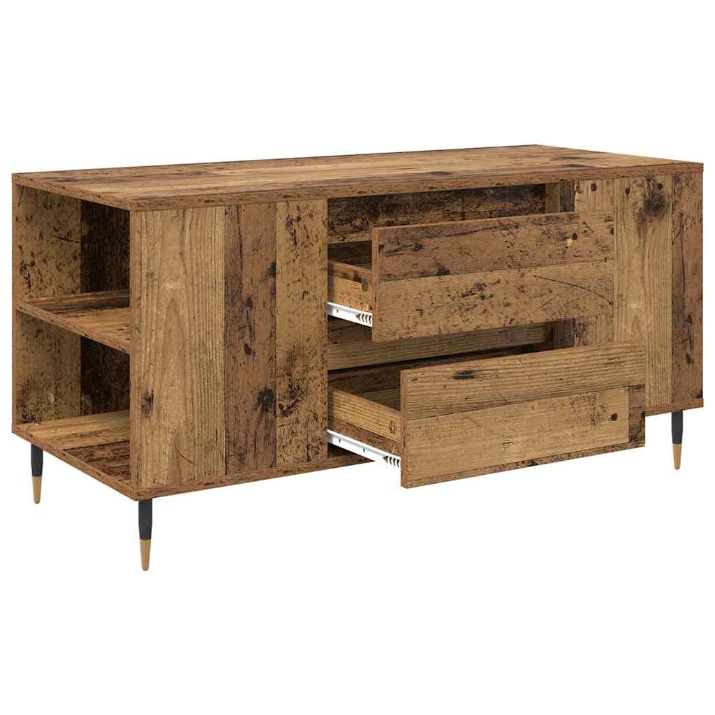 Mesa de Café con cajón Madera envejecida 102 x 44,5 x 50 cm