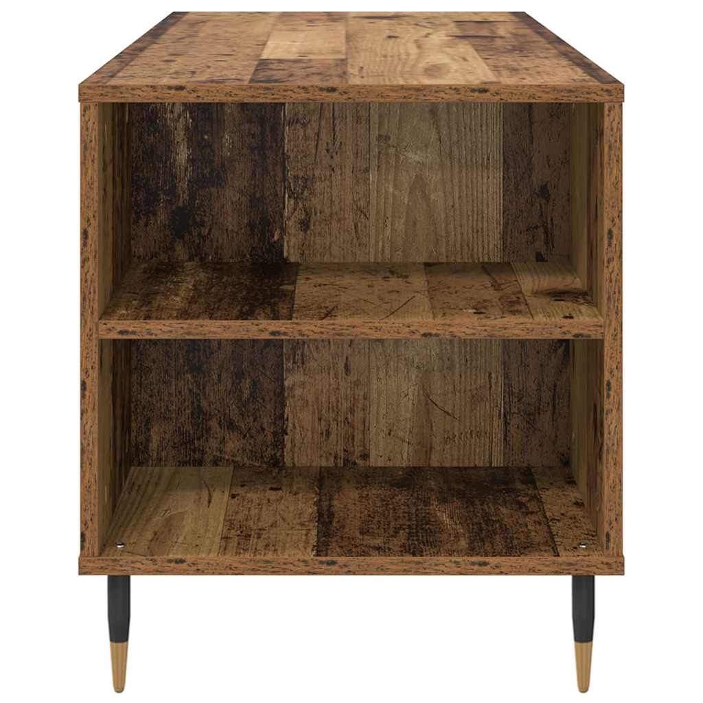 Mesa de Café con cajón Madera envejecida 102 x 44,5 x 50 cm