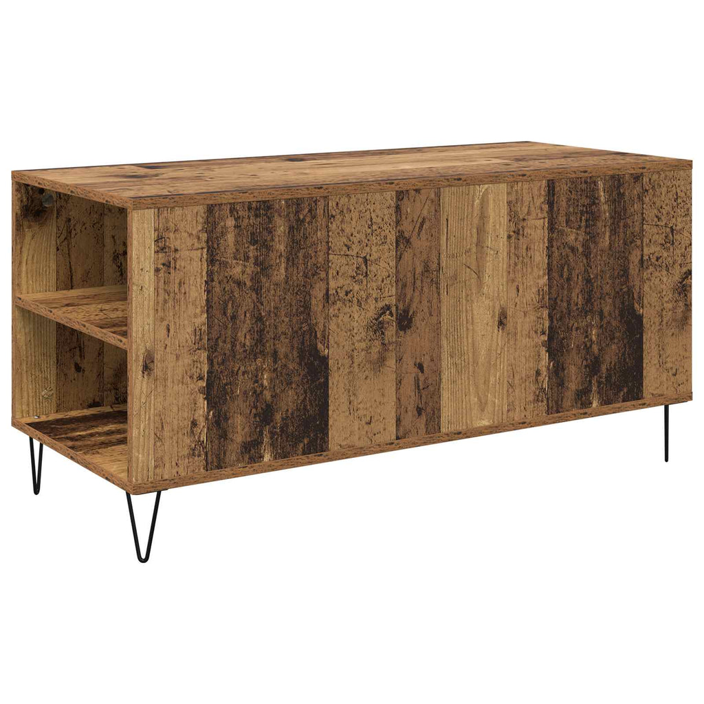 Mesa de Café con cajón Madera envejecida 102 x 44,5 x 50 cm