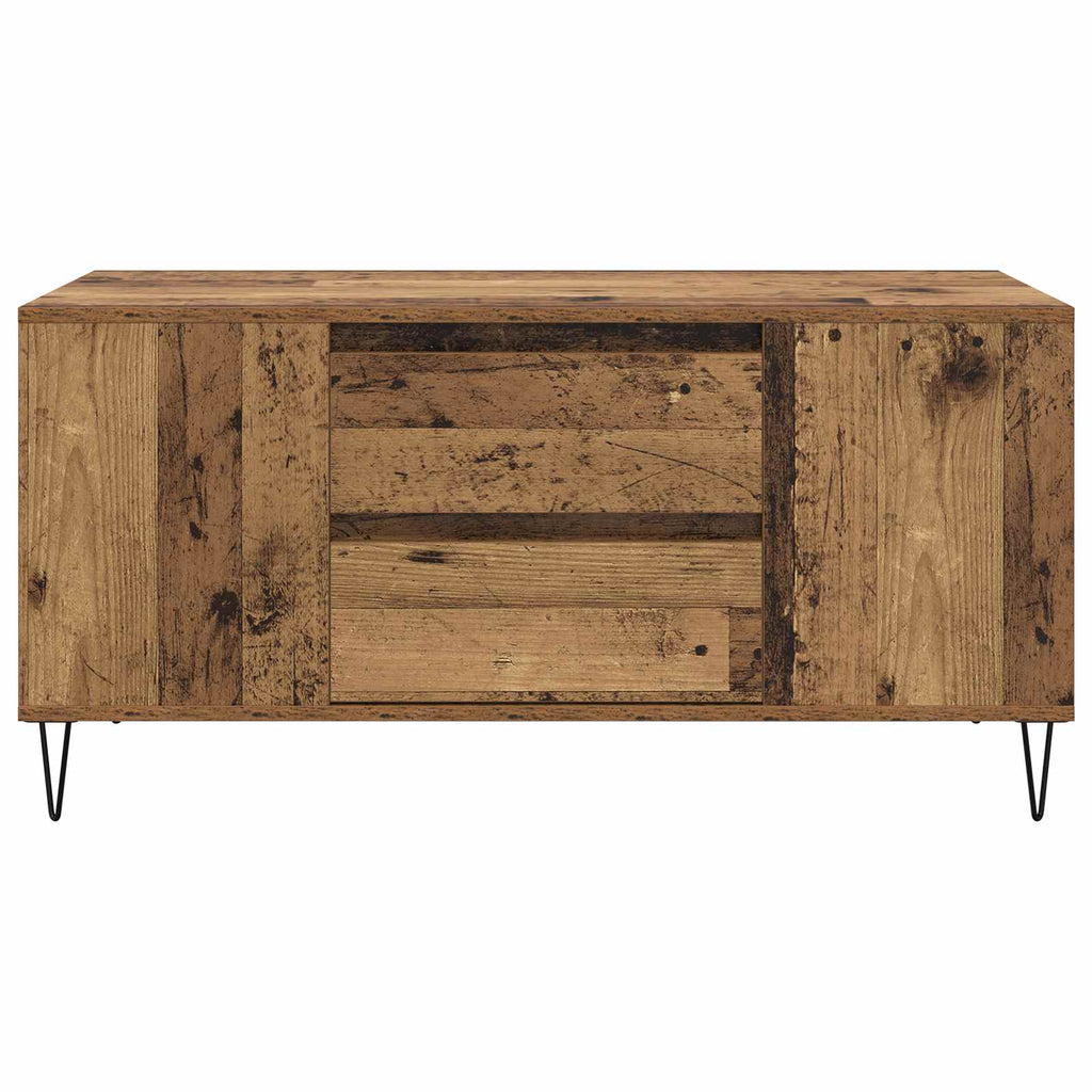 Mesa de Café con cajón Madera envejecida 102 x 44,5 x 50 cm