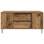 Mesa de Café con cajón Madera envejecida 102 x 44,5 x 50 cm