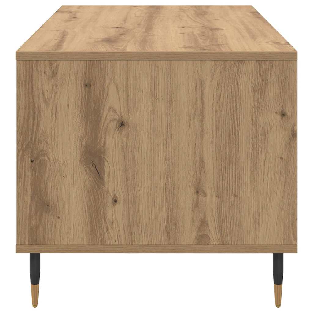 Mesa de Café con cajón Roble artesanal 90 x 49 x 45 cm