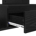 Mesa de Café Roble Negro 90 x 49 x 45 cm Madera de ingeniería