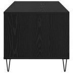 Mesa de Café Roble Negro 90 x 49 x 45 cm Madera de ingeniería