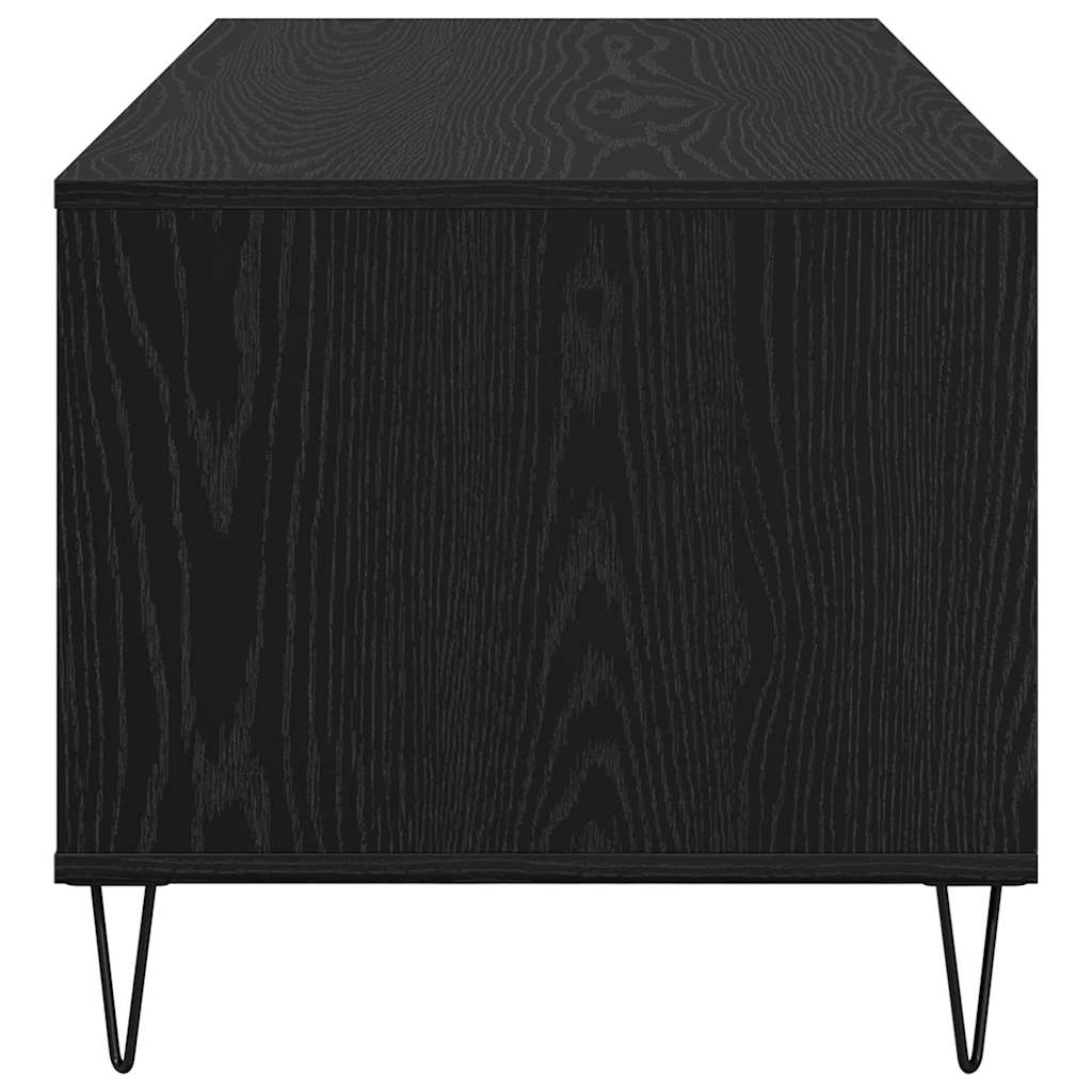 Mesa de Café Roble Negro 90 x 49 x 45 cm Madera de ingeniería
