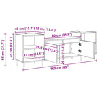 Gabinete de TV Madera Vieja 160 x 35 x 55 cm