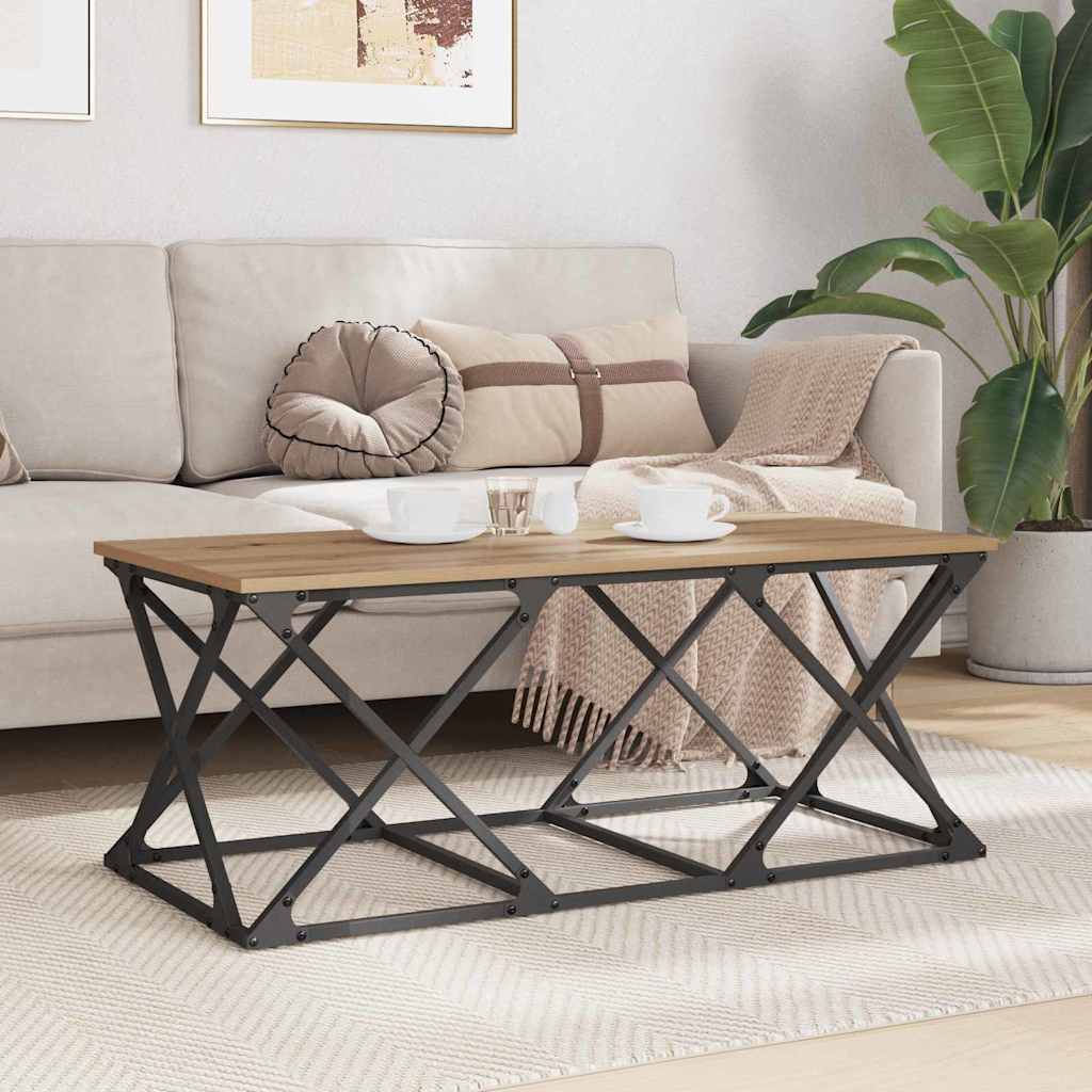 Mesa de Café Roble artesanal 100 x 49 x 40 cm