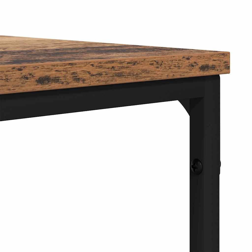 Mesa de Café Madera envejecida 100 x 100 x 40 cm