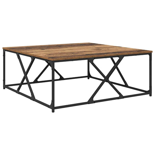 Mesa de Café Madera envejecida 100 x 100 x 40 cm