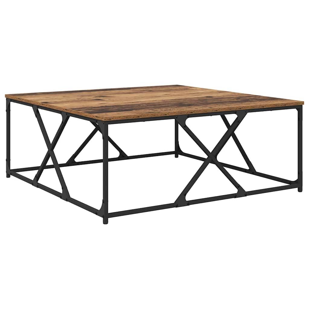Mesa de Café Madera envejecida 100 x 100 x 40 cm