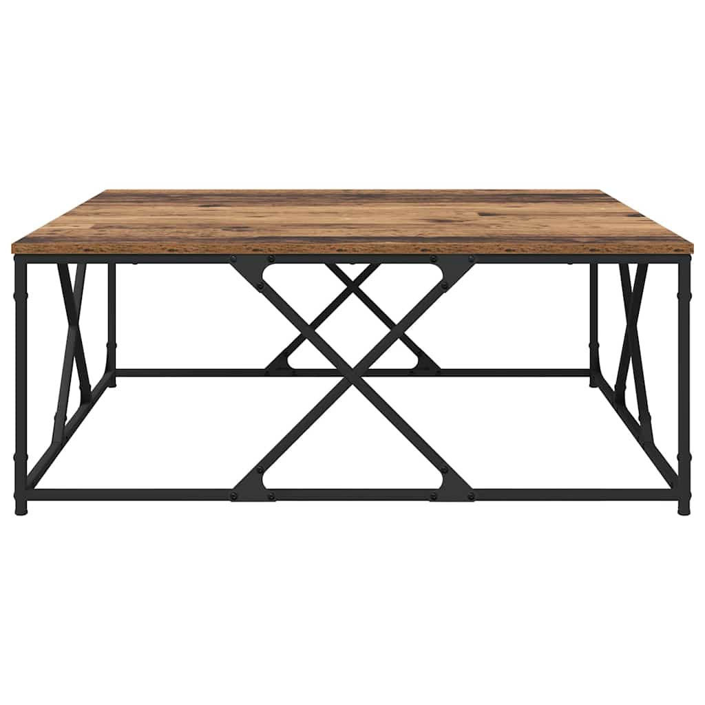 Mesa de Café Madera envejecida 100 x 100 x 40 cm
