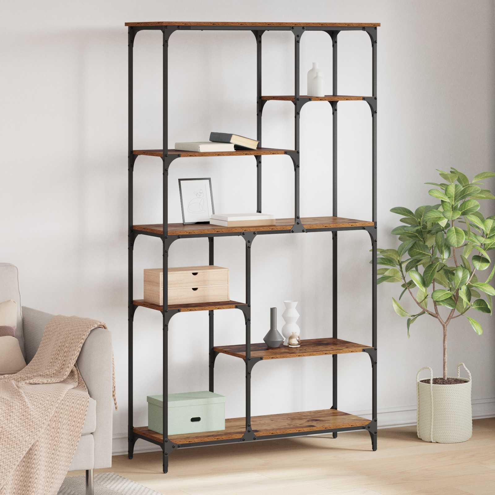 Estante de libros Madera vieja 99 x 35,5 x 176 cm