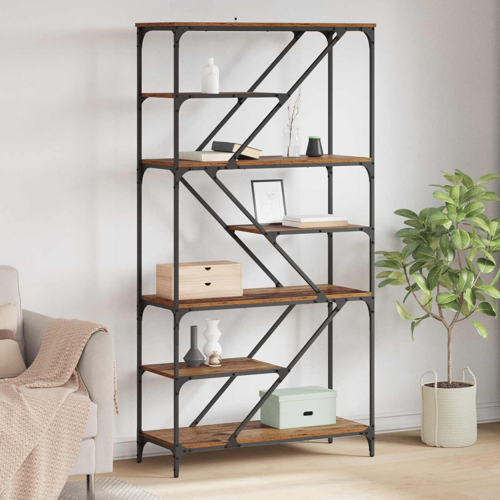 Estante de libros Madera Vieja 91 x 36 x 176 cm