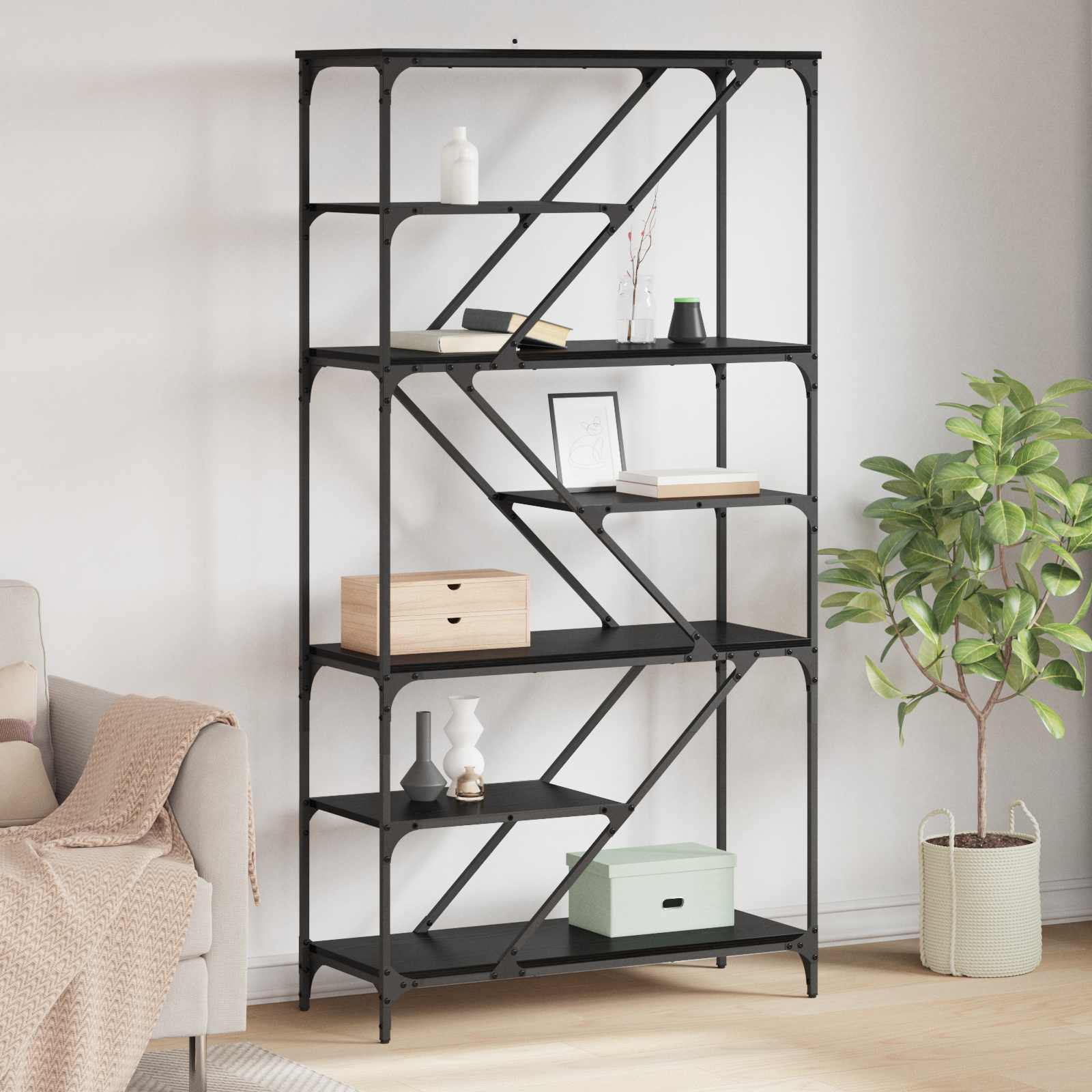 Bookcase Old Wood 91 x 36 x 176 cm