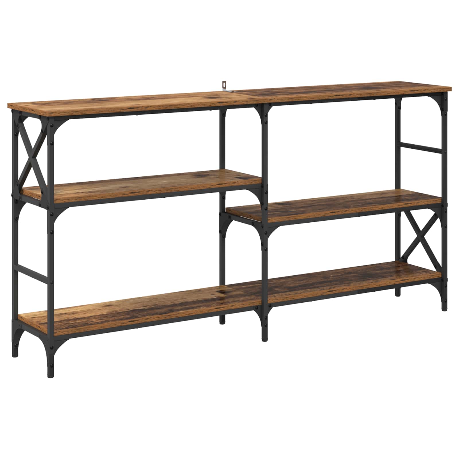 Mesa Consola con estante Madera vieja 150 x 29 x 76,5 cm