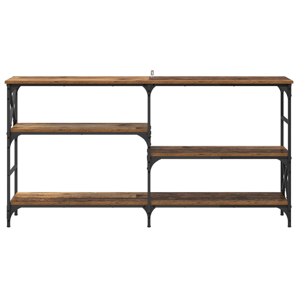 Mesa Consola con estante Madera vieja 150 x 29 x 76,5 cm