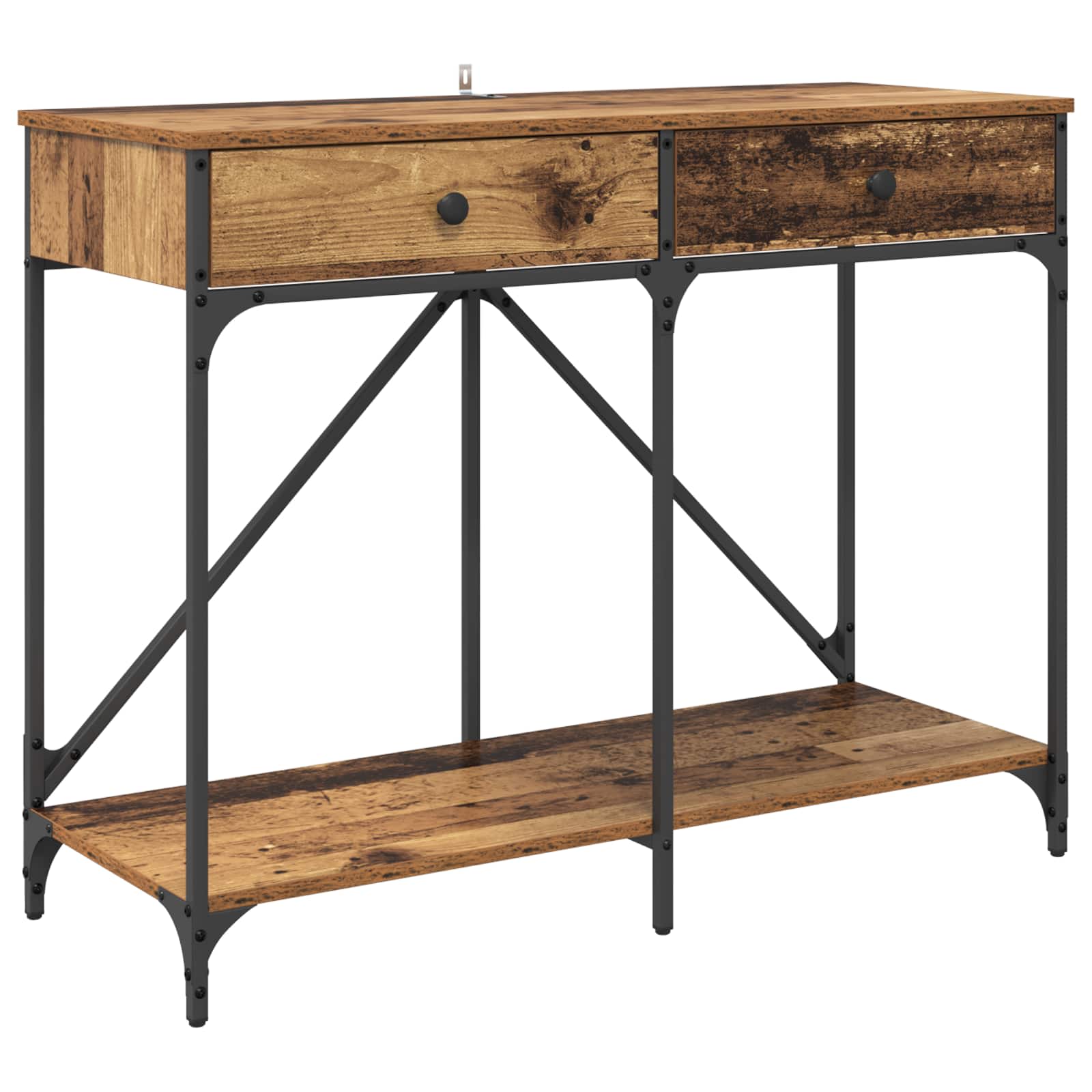 Mesa Consola con cajón Madera Vieja 100 x 39 x 78,5 cm
