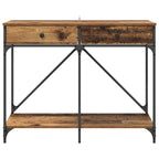 Mesa Consola con cajón Madera Vieja 100 x 39 x 78,5 cm
