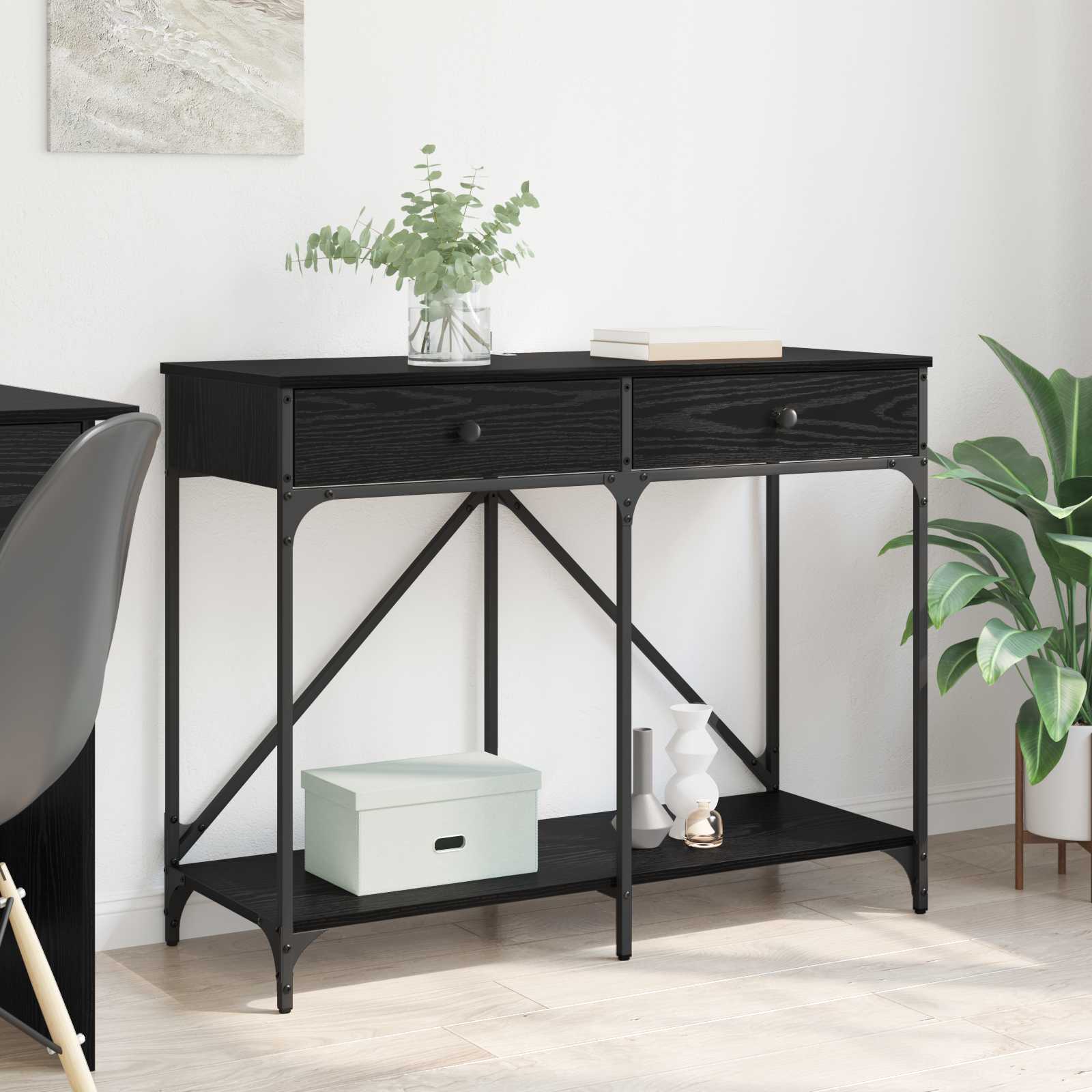 Mesa Consola com gaveta Madeira Velha 100 x 39 x 78,5 cm