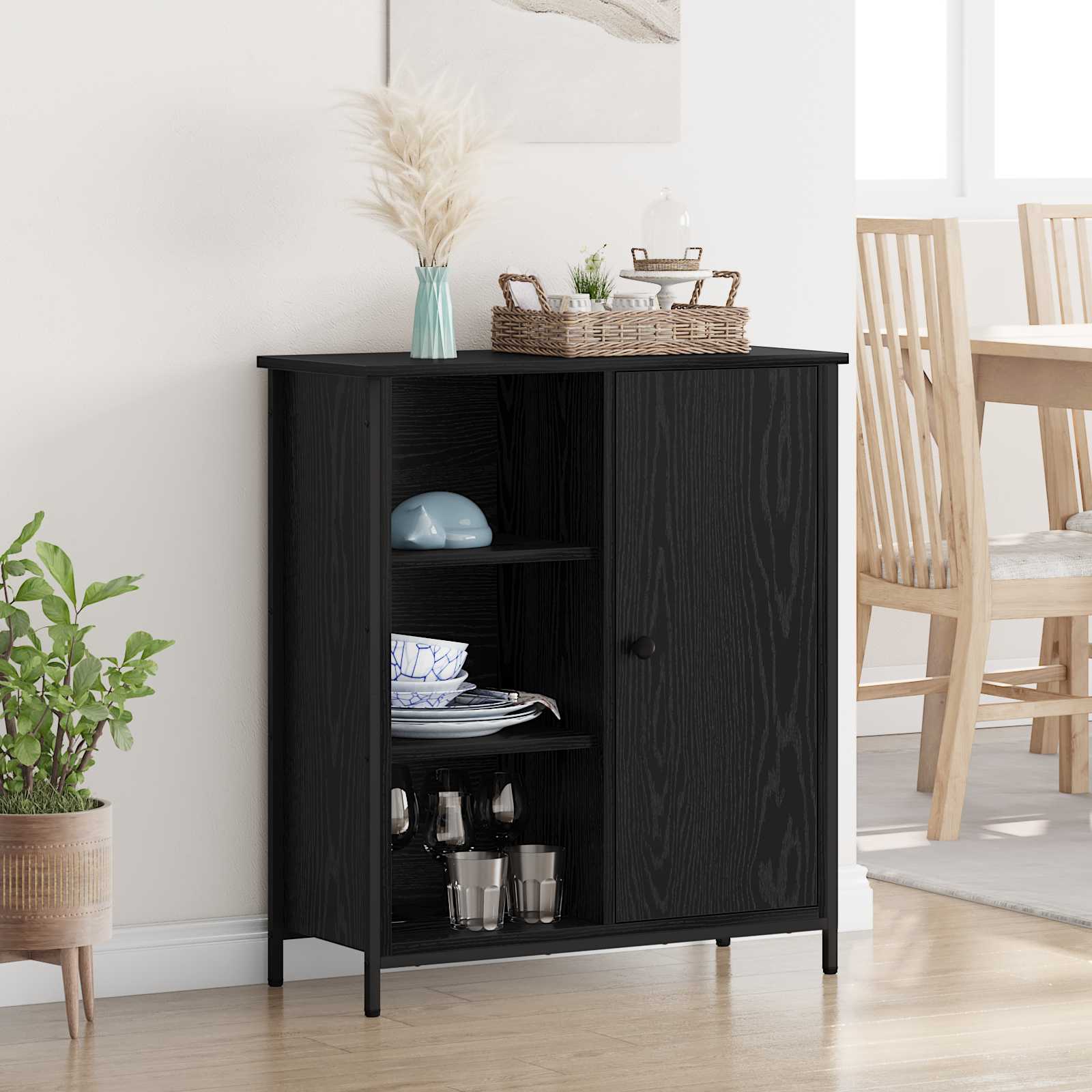 Old Wooden Display Cabinet 70 x 30 x 80 cm Plywood