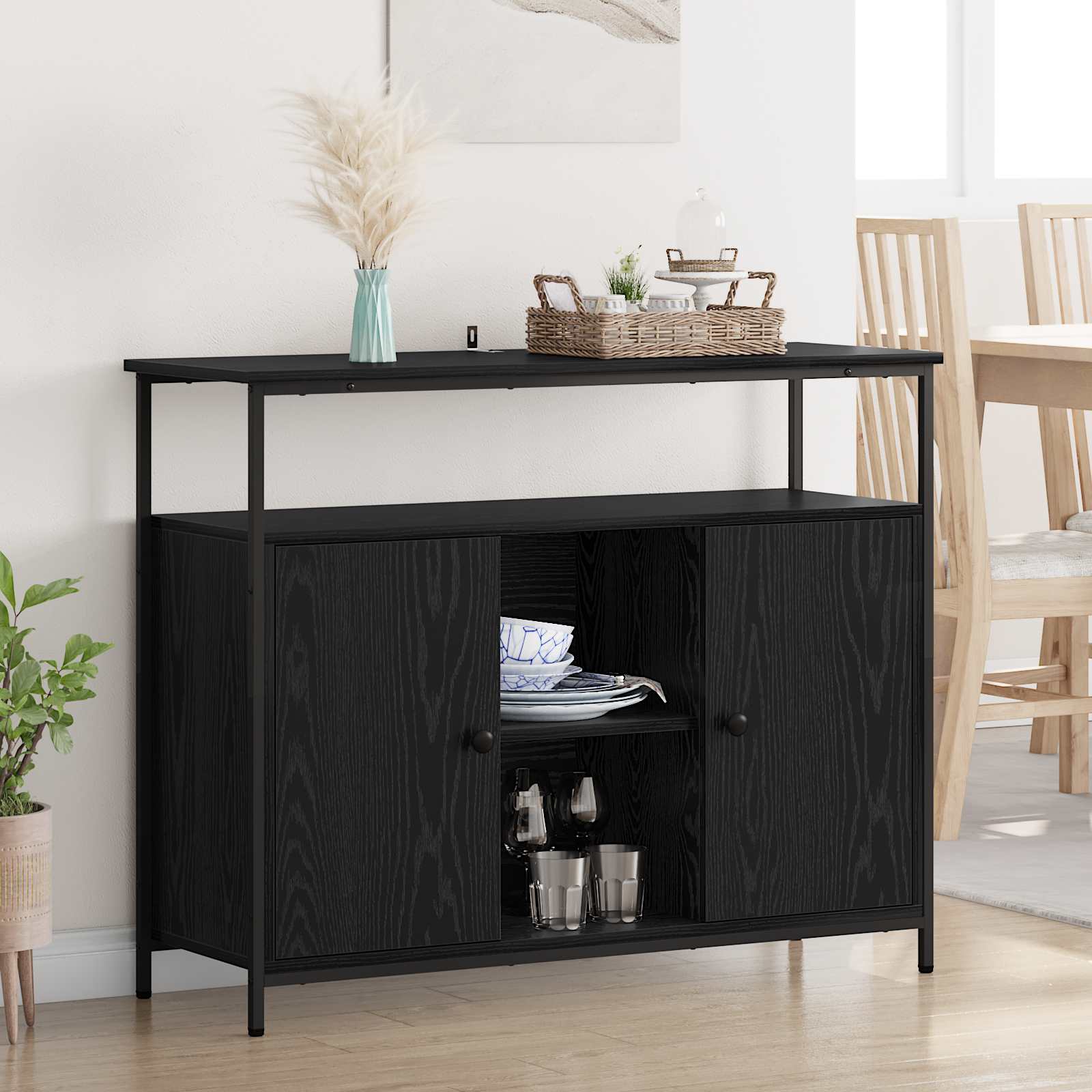 Old Wooden Display Cabinet 100 x 35 x 80 cm Plywood