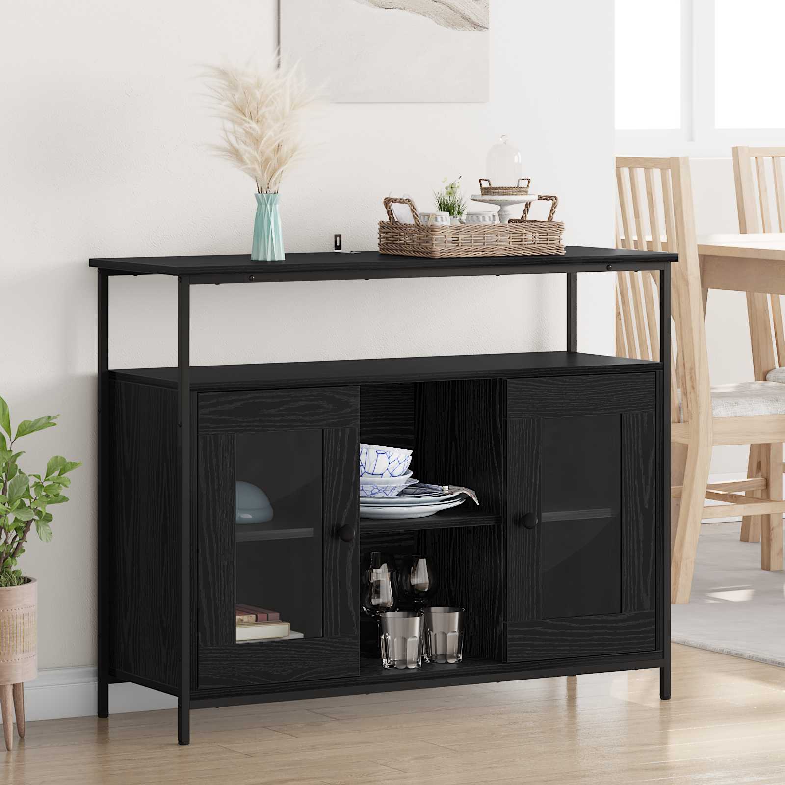 Old Wooden Display Cabinet 100 x 35 x 80 cm Plywood