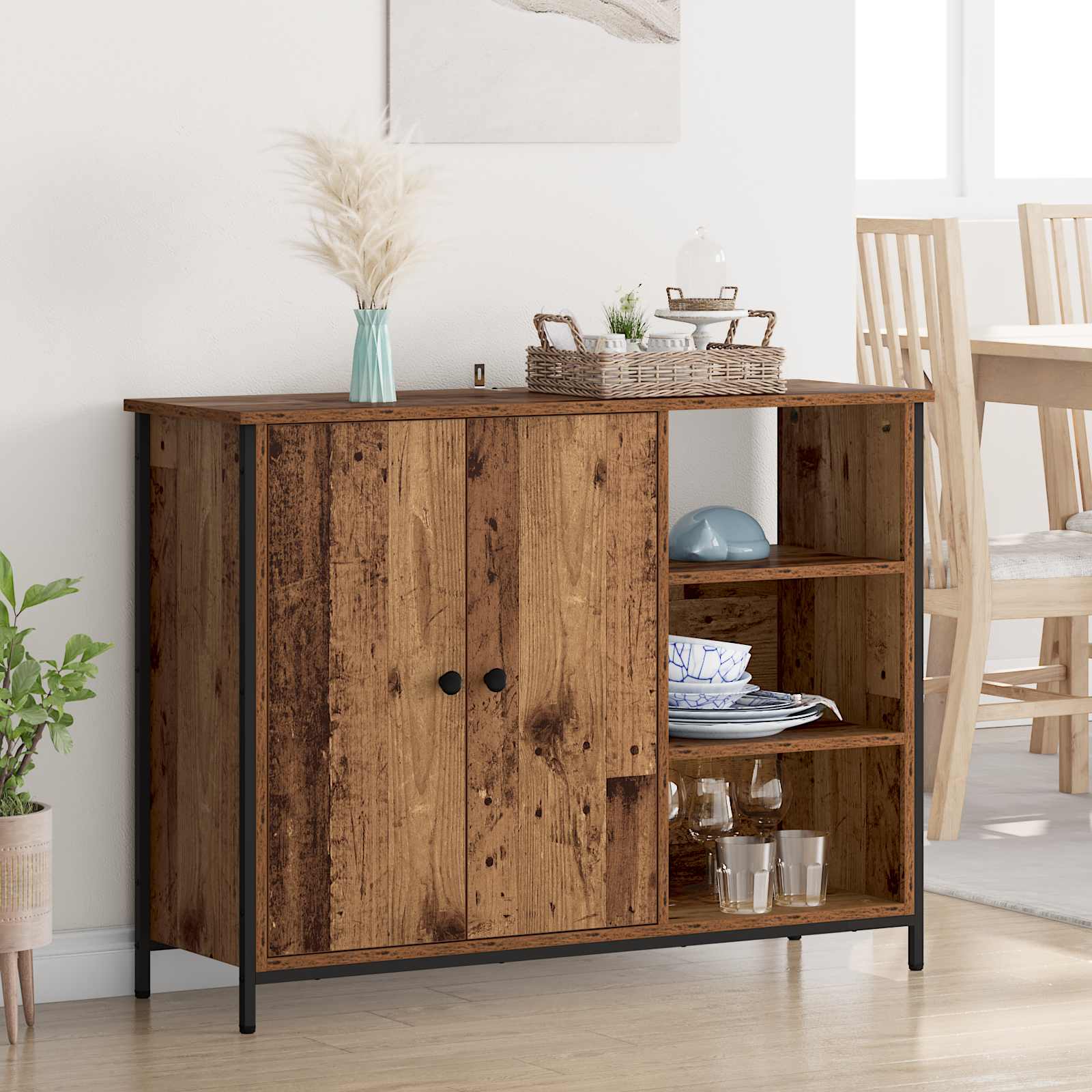 Vitrina Madera Vieja 100 x 33 x 75 cm Madera contrachapada
