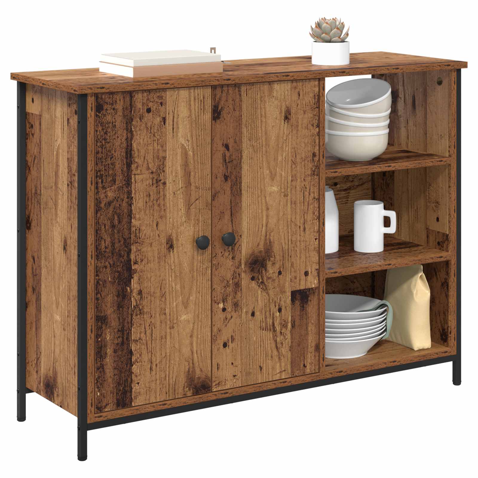 Vitrina Madera Vieja 100 x 33 x 75 cm Madera contrachapada