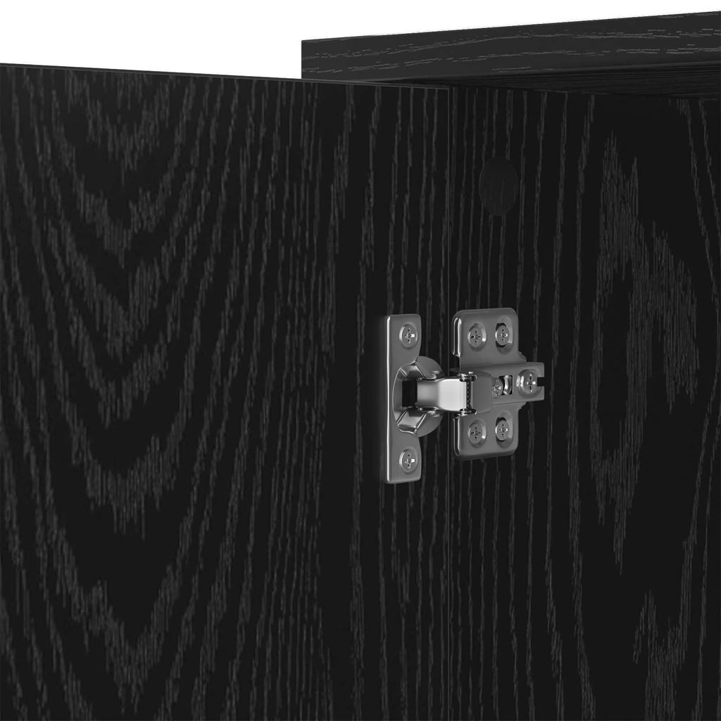 Vitrina Roble Negro 100 x 33 x 75 cm Madera contrachapada