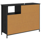Vitrina Roble Negro 100 x 33 x 75 cm Madera contrachapada