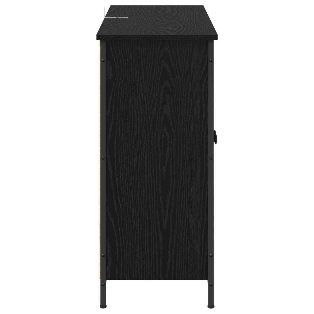 Vitrina Roble Negro 100 x 33 x 75 cm Madera contrachapada