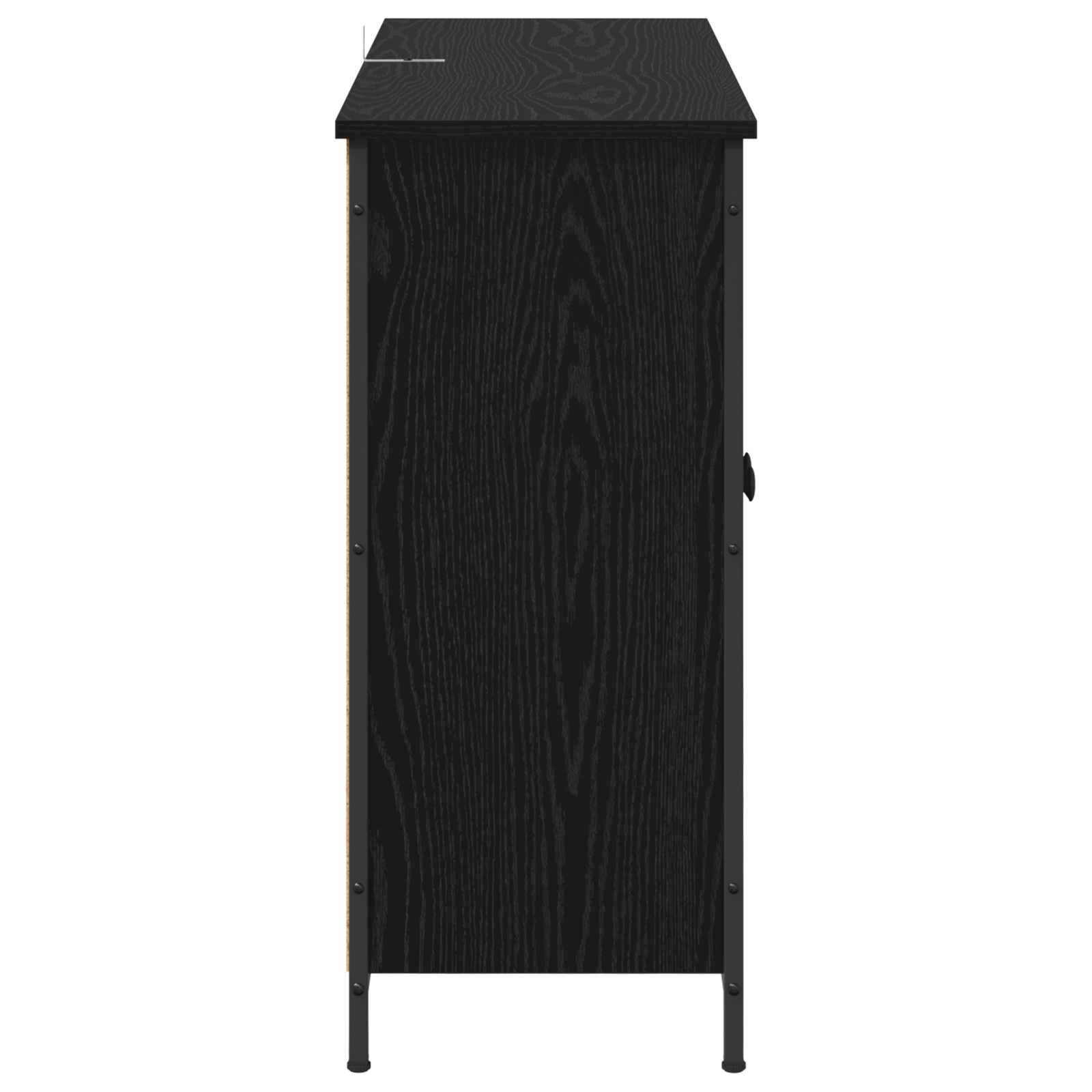 Vitrina Roble Negro 100 x 33 x 75 cm Madera contrachapada