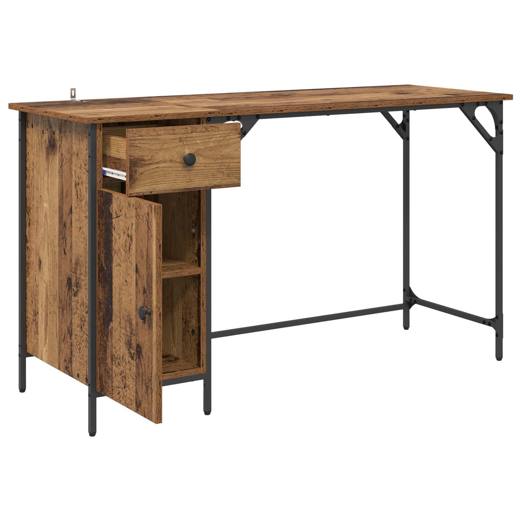 Escritorio de Computadora Madera Vieja 131 x 48 x 75 cm