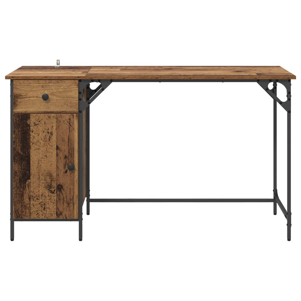 Escritorio de Computadora Madera Vieja 131 x 48 x 75 cm