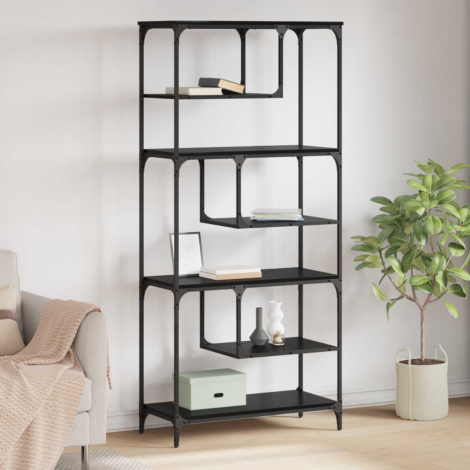Old Wooden Shelf 81 x 36 x 176 cm Plywood