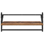 Conjunto de estantes de pared con estante 6 pcs Madera Vieja