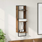 Estante de pared con estante Madera Vieja 30 x 25 x 100 cm
