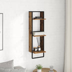 Estante de pared con estante Madera Vieja 30 x 25 x 100 cm