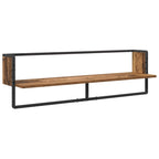 Conjunto de estantes de pared con estante 6 pcs Madera Vieja