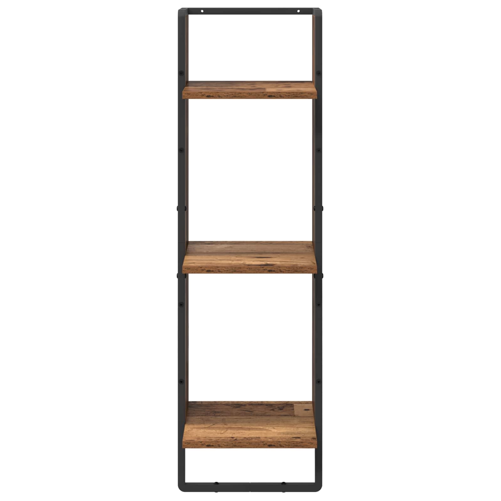 Conjunto de estantes de pared con estante 6 pcs Madera Vieja