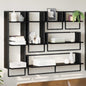 Conjunto de estantes de pared con estante 6 pcs Madera Vieja