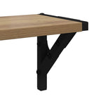 Estanterías de pared 2 pcs Roble artesanal 60 x 15 x 15,5 cm