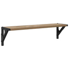 Estanterías de pared 2 pcs Roble artesanal 60 x 15 x 15,5 cm
